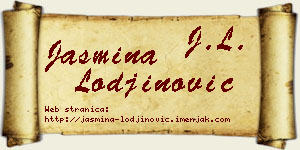Jasmina Lođinović vizit kartica